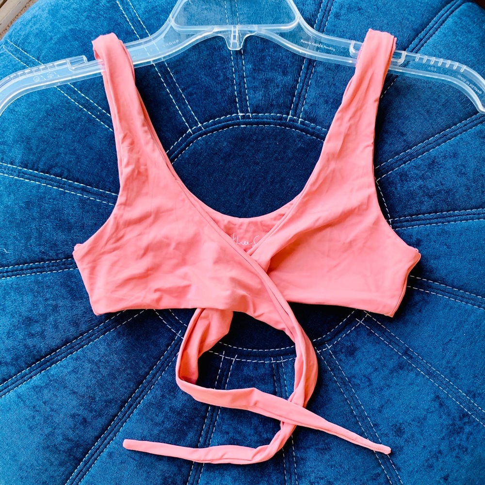 437 Swimwear - The Kenzie Top In Rose - XS - Picture 3 of 5